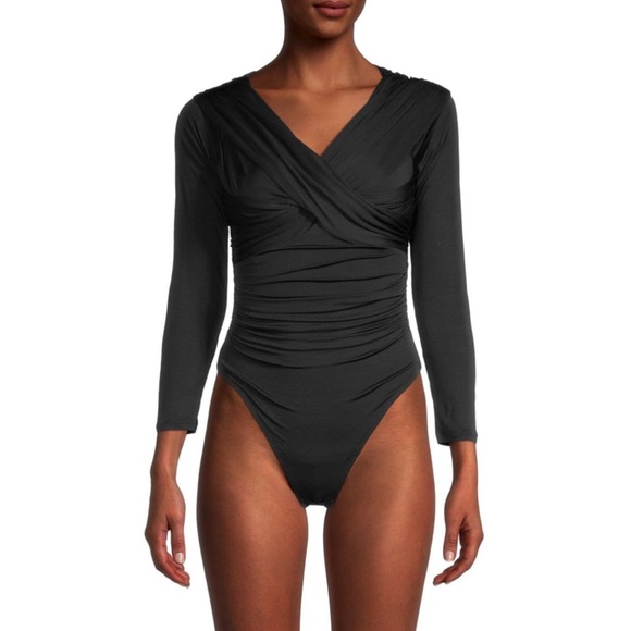 BCBGMaxAzria Tops - BCBGMAXAZAZRIA black bodysuit,Size S